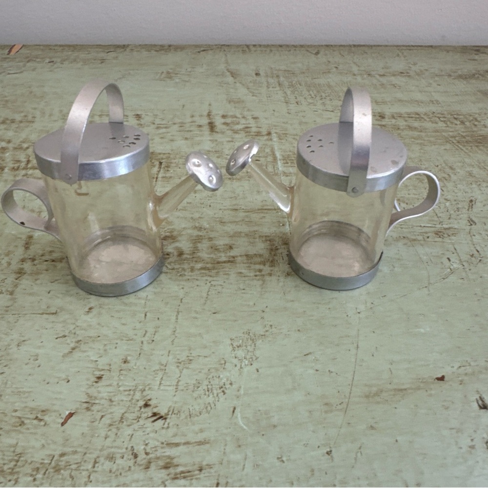 Vintage Salt and Pepper Shakers watering cans New York Dart Craftsman